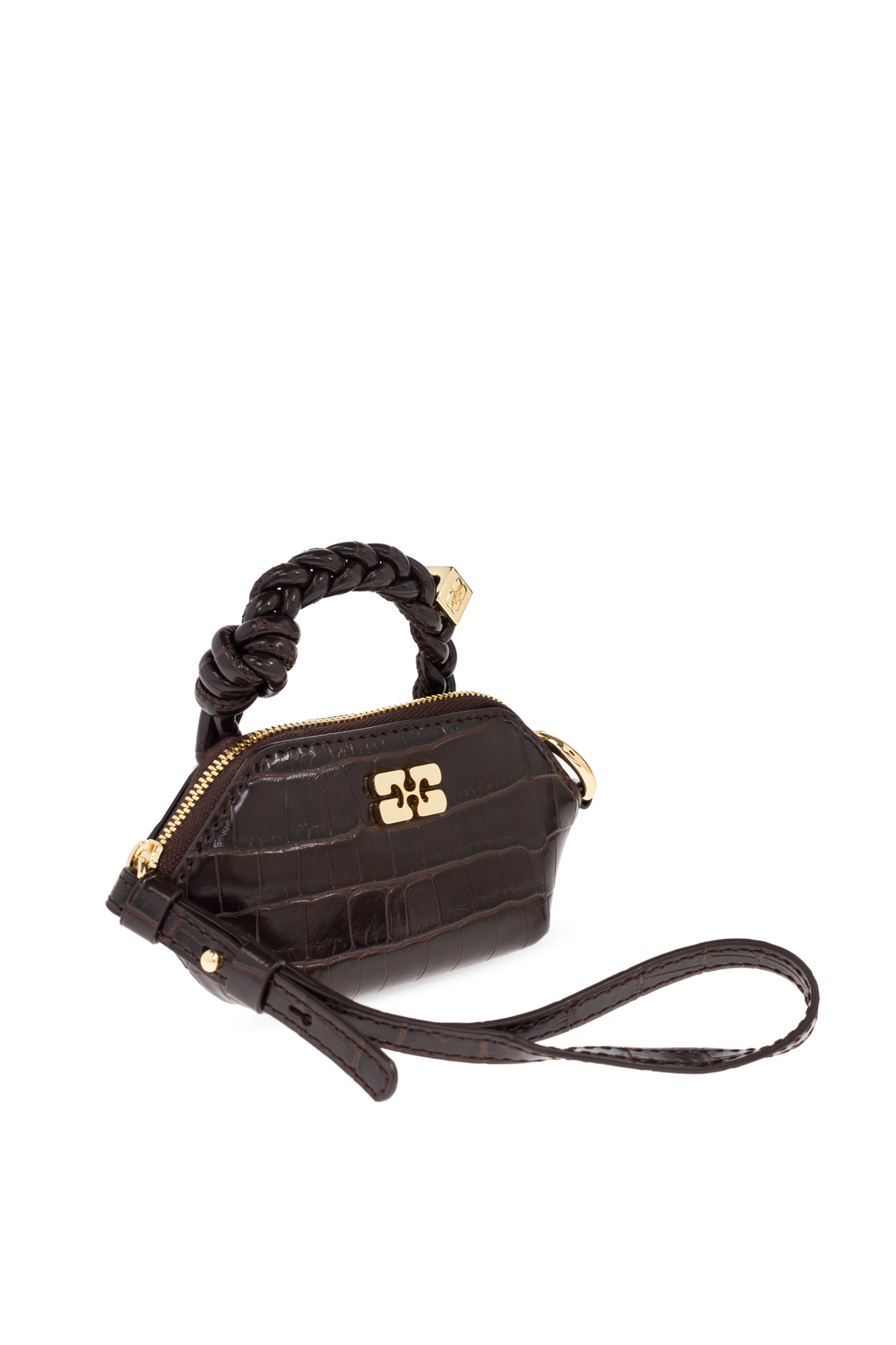 Ganni Bou Bag Nano Croco