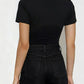 Black t-shirt with 'copeni' logo on a white background