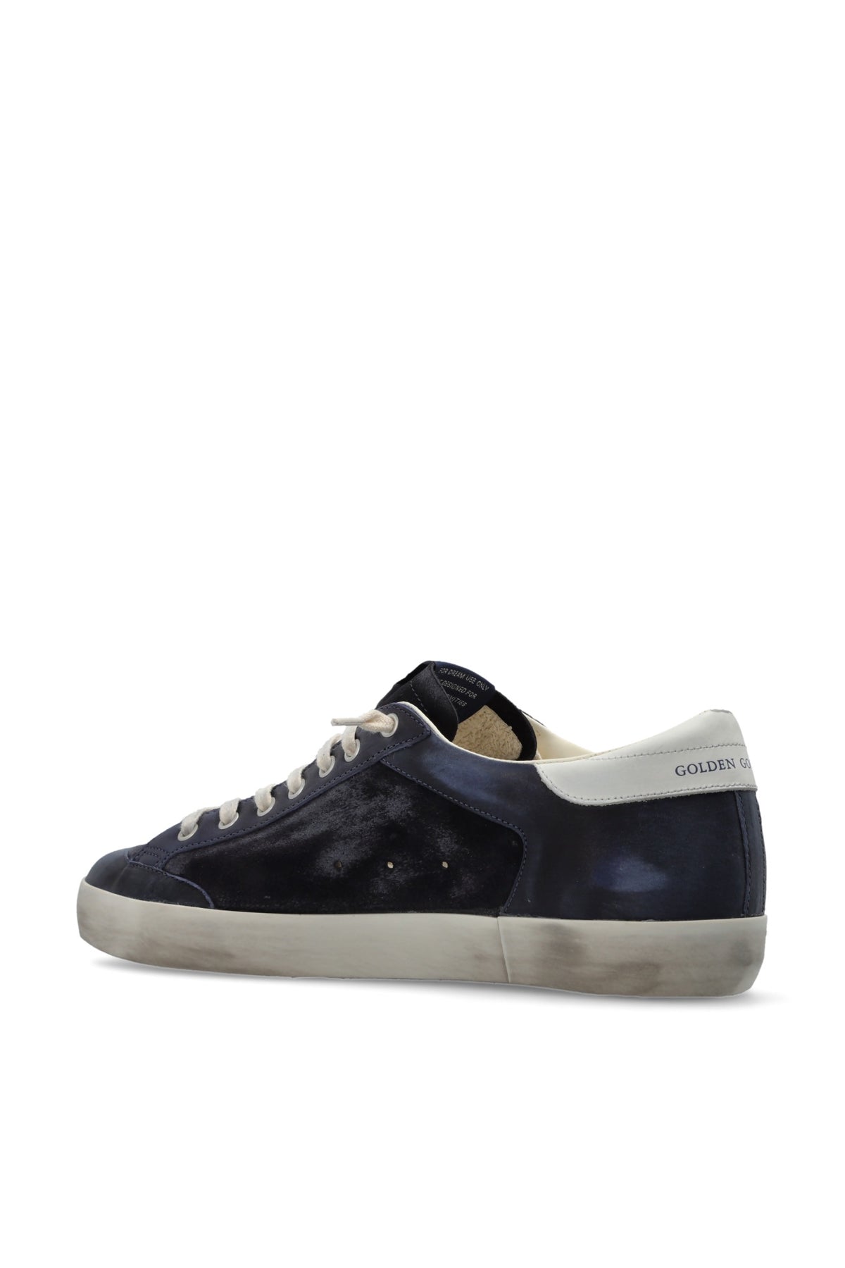 Dark Blue Suede And Nappa Leather Super-star Sneakers