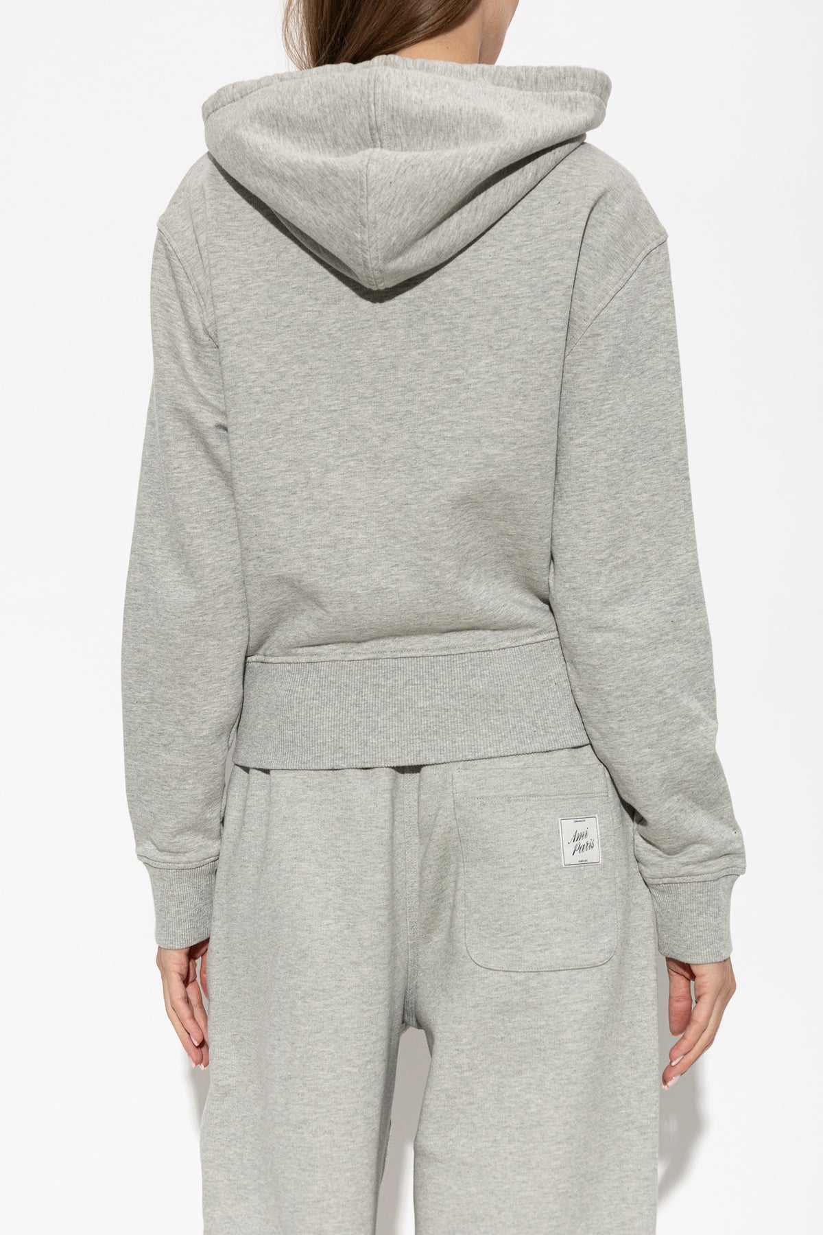 Hoodie With Contrasted Ami De Coeur