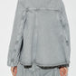 Rigid Denim A-line Overshirt