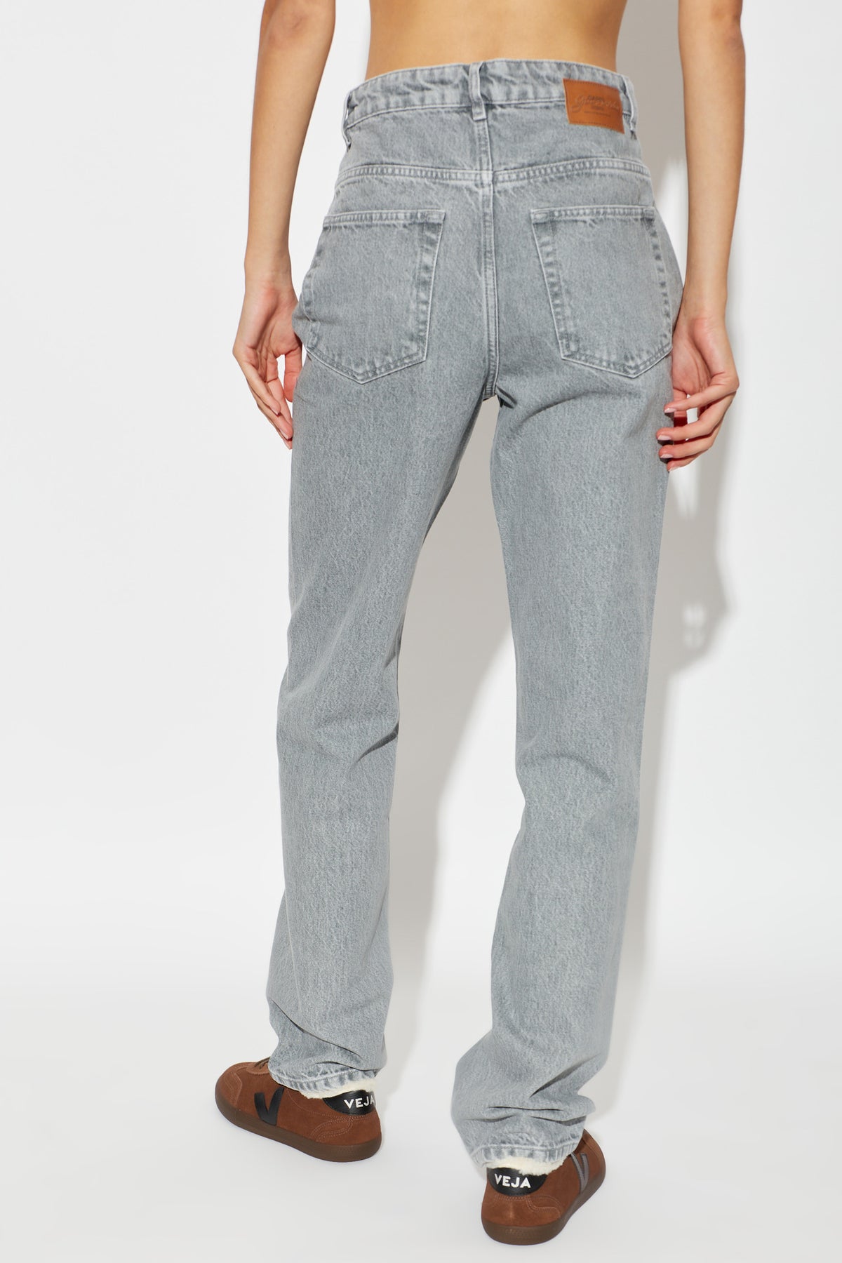 Rigid Denim Fold Jeans