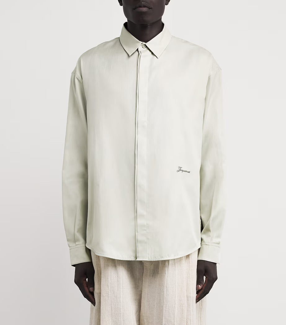The Simon long-sleeve shirt Green