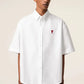 Boxy Fit Shirt Button Down Collar And Embroidered Ami De Coeur
