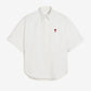 Boxy Fit Shirt Button Down Collar And Embroidered Ami De Coeur
