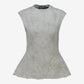 Mesh Sleeveless Top Grey Violet