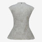 Mesh Sleeveless Top Grey Violet