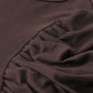 Puff Sleeve T Shirt Brown