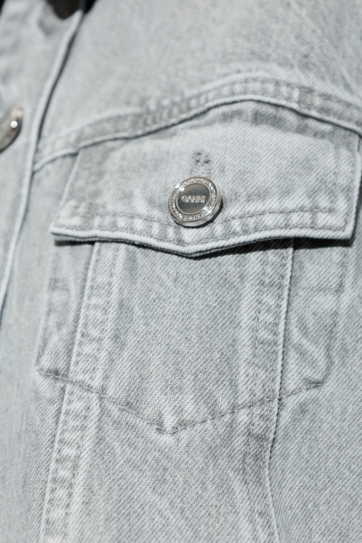 Rigid Denim A-line Overshirt