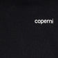 Black t-shirt with 'copeni' logo on a white background
