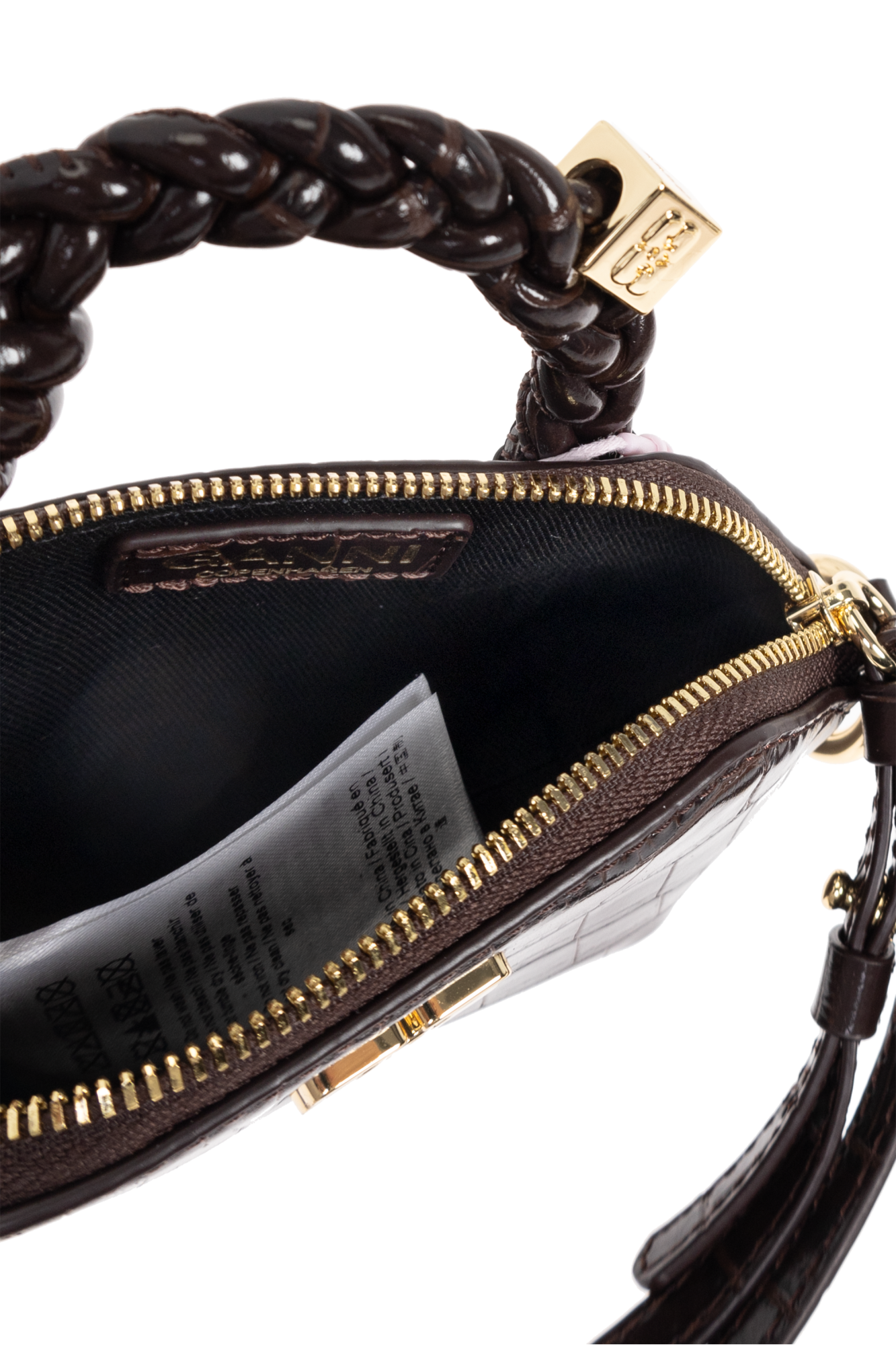 Ganni Bou Bag Nano Croco