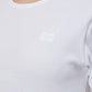 Ganni soft cotton rib T-shirt