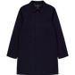 Navy blue coat on a white background