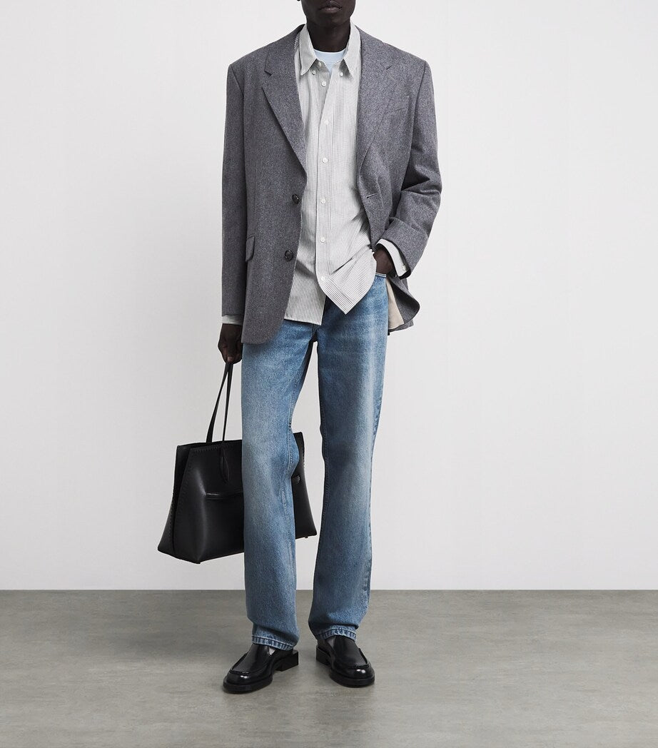 Long Sleeve Contrasted ADC Button Down Collar Classic Shirt