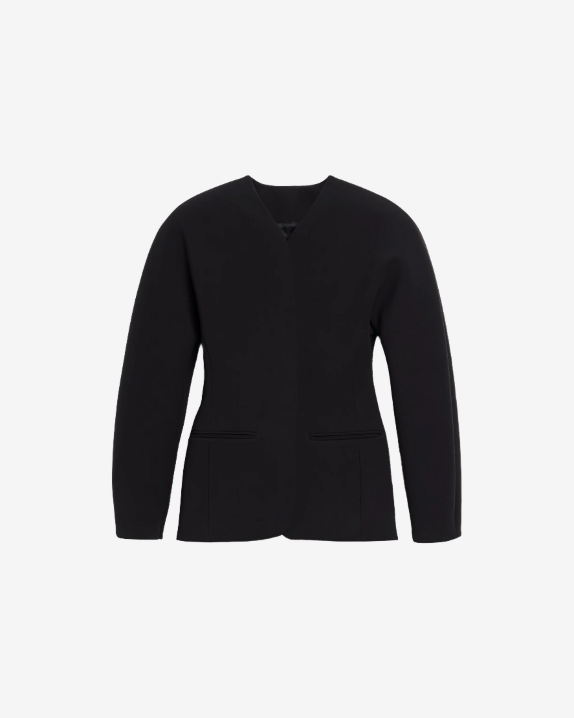Black blazer on a white background