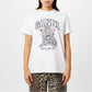 White Basic Jersey Leopard Relaxed T-shirt