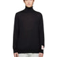 Black Distressed Turtleneck