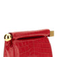Clutch The red stamped round square pouch