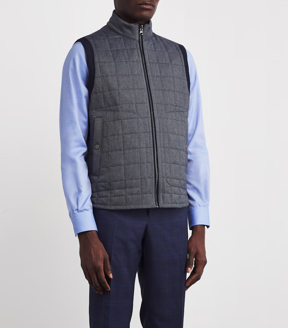 Zip Fastening Sleeveless Vest