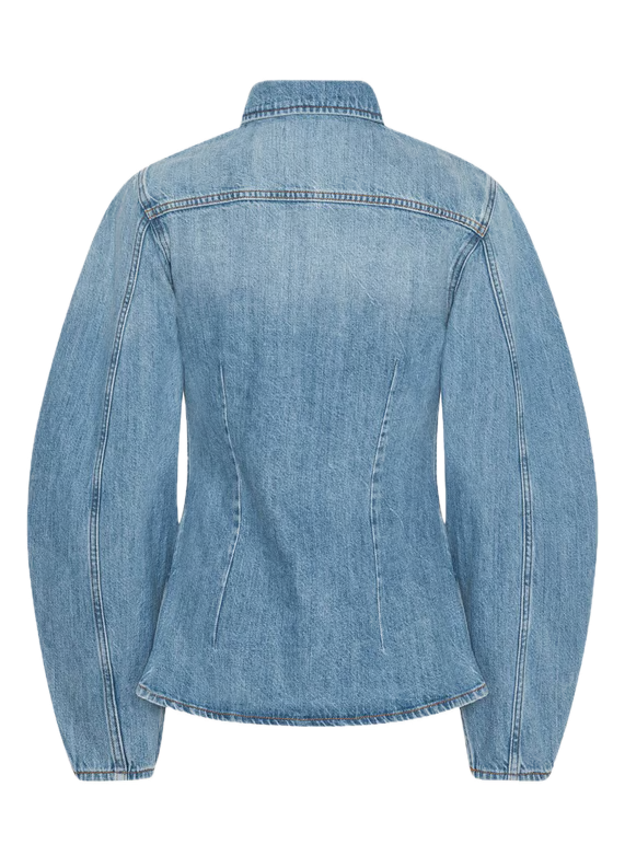 Denim Fitted Shirt Light Blue Denim