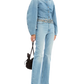 Denim Fitted Shirt Light Blue Denim