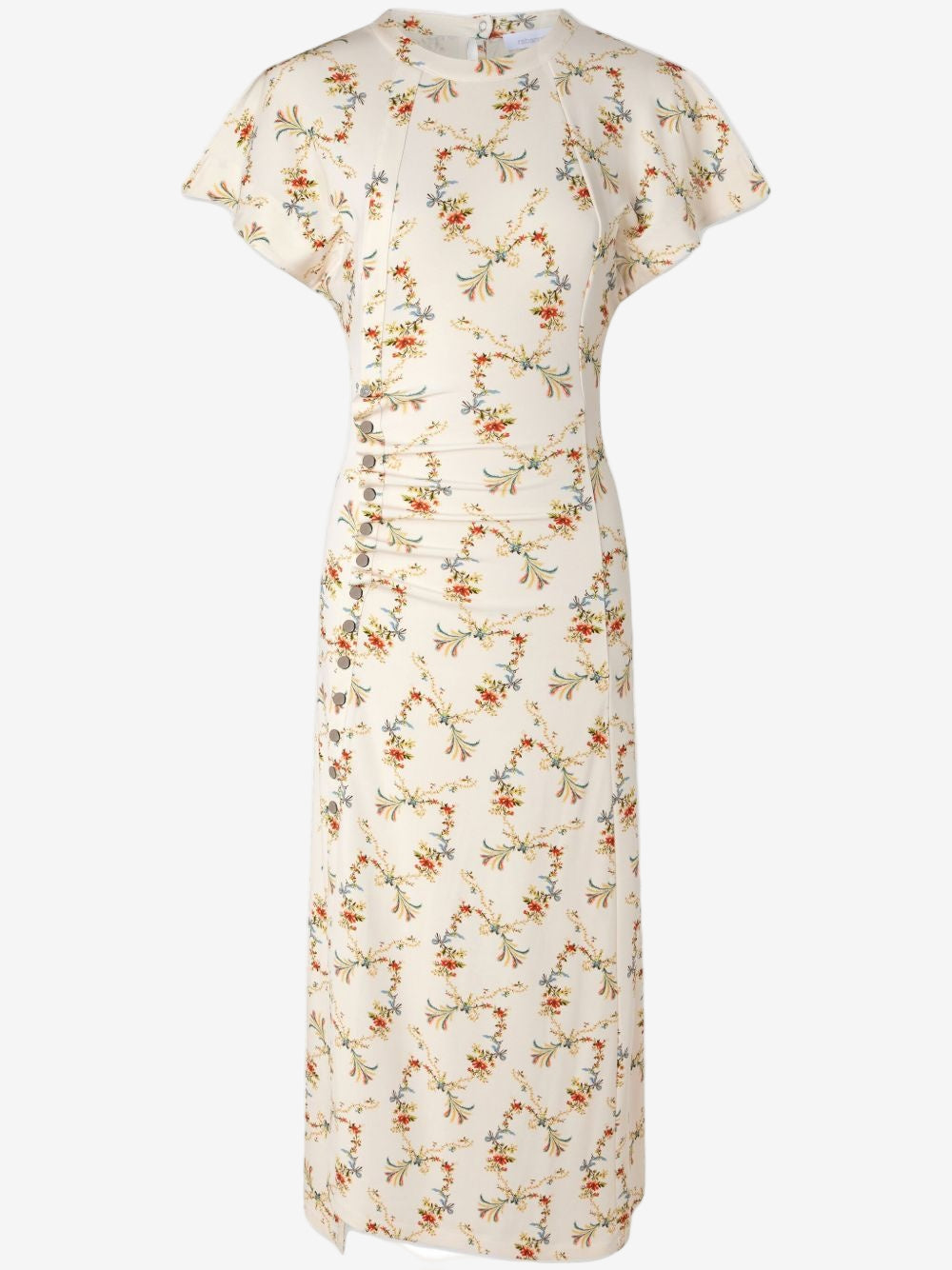 Floral dress on a white background