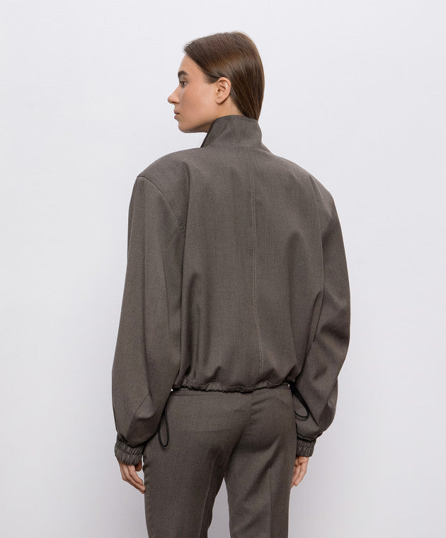 The Attico GREY Jacket with sewn-in shoulder pads