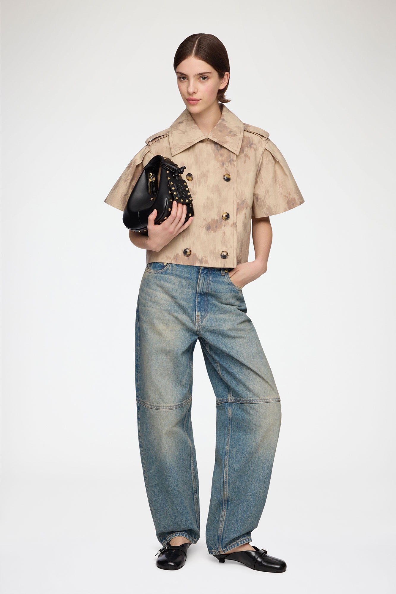 Jacket in Printed Cotton