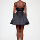 Duchesse Satin Bubble Mini Dress