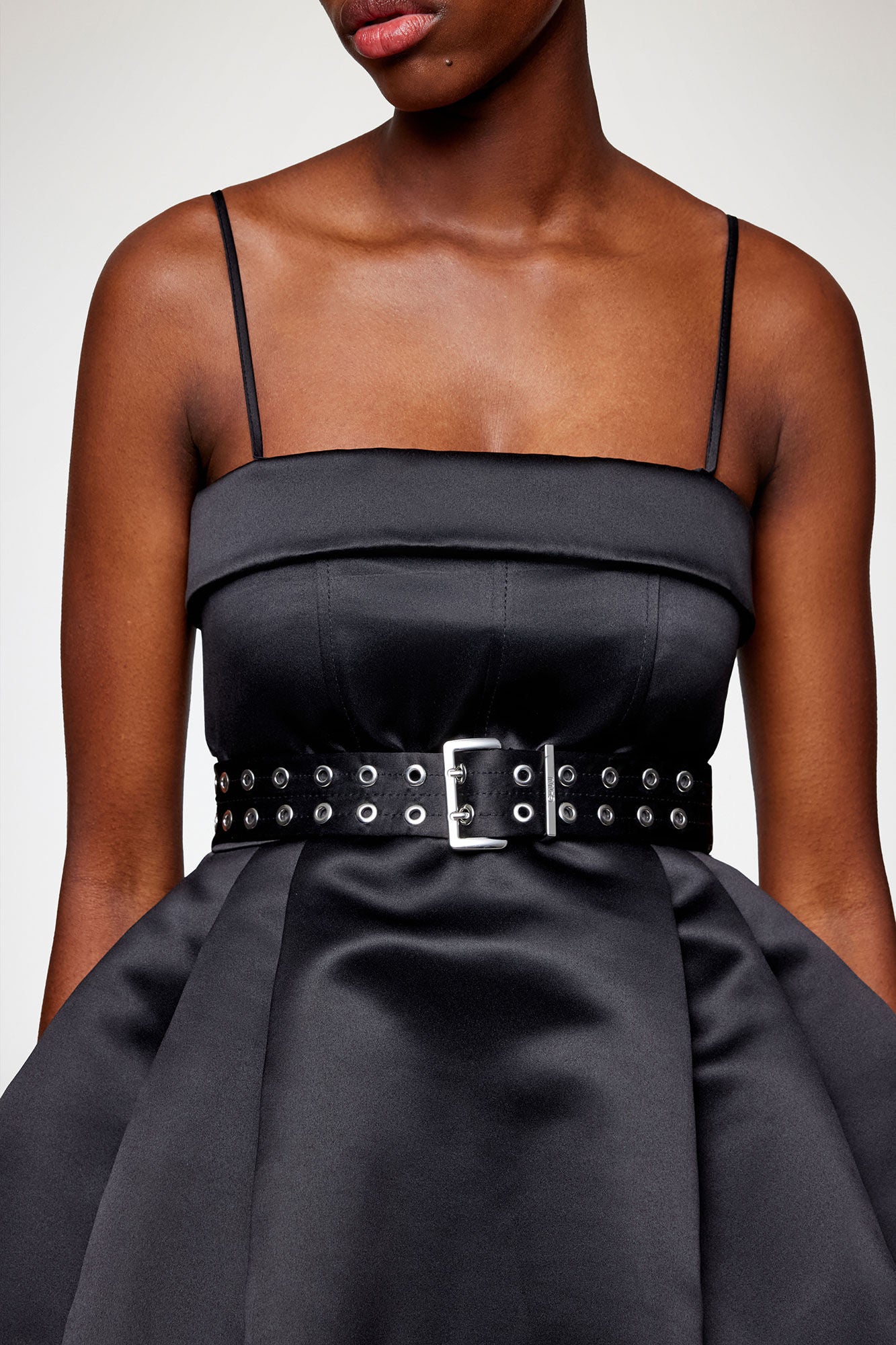 Duchesse Satin Bubble Mini Dress