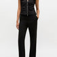 GANNI Ruched Zip Blouse