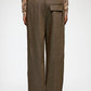 Light Wool Melange Cargo Pants