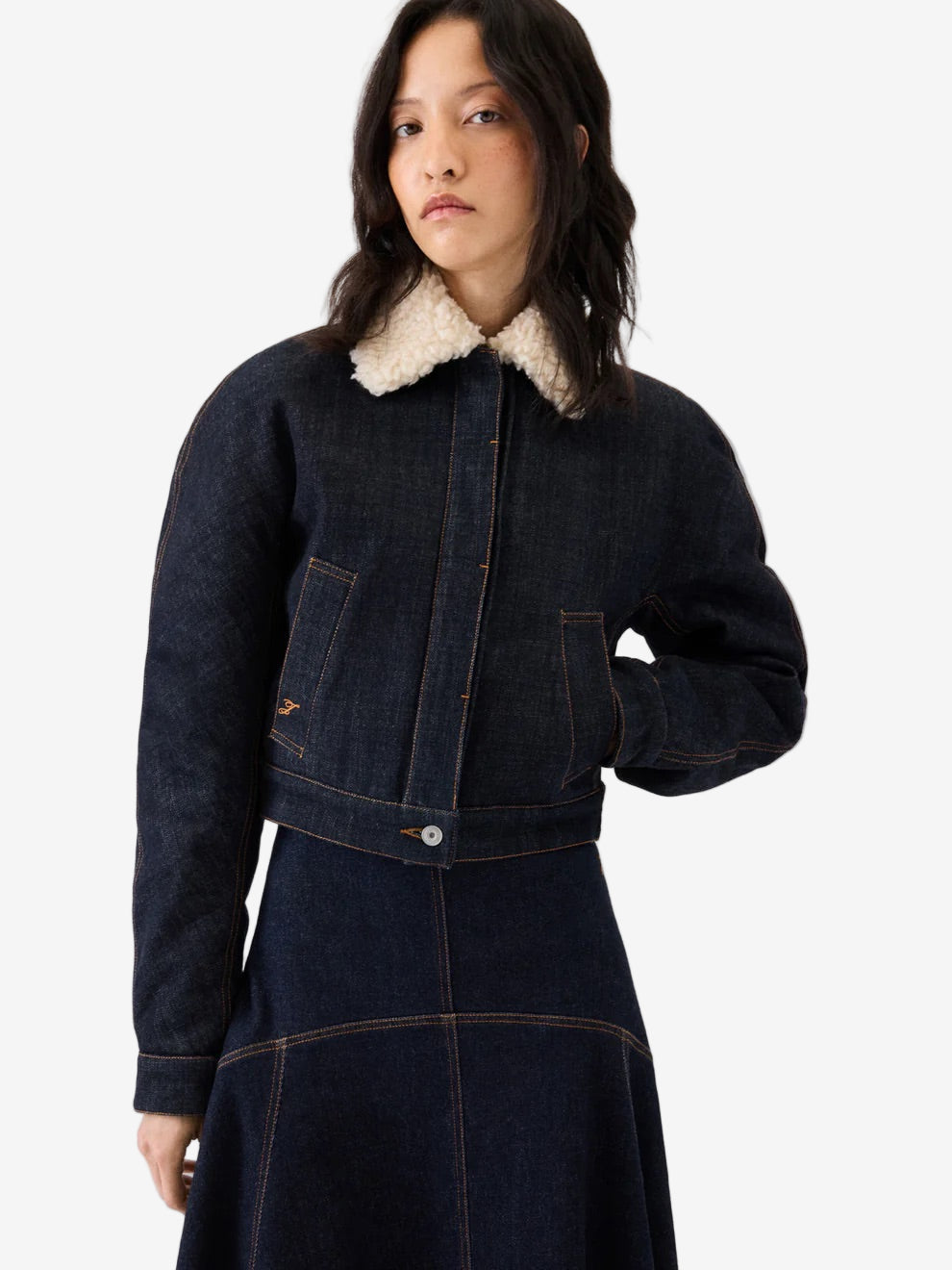 The Ovalo de-Nîmes denim bomber jacket