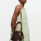 Brown Croco Bou Bucket Bag