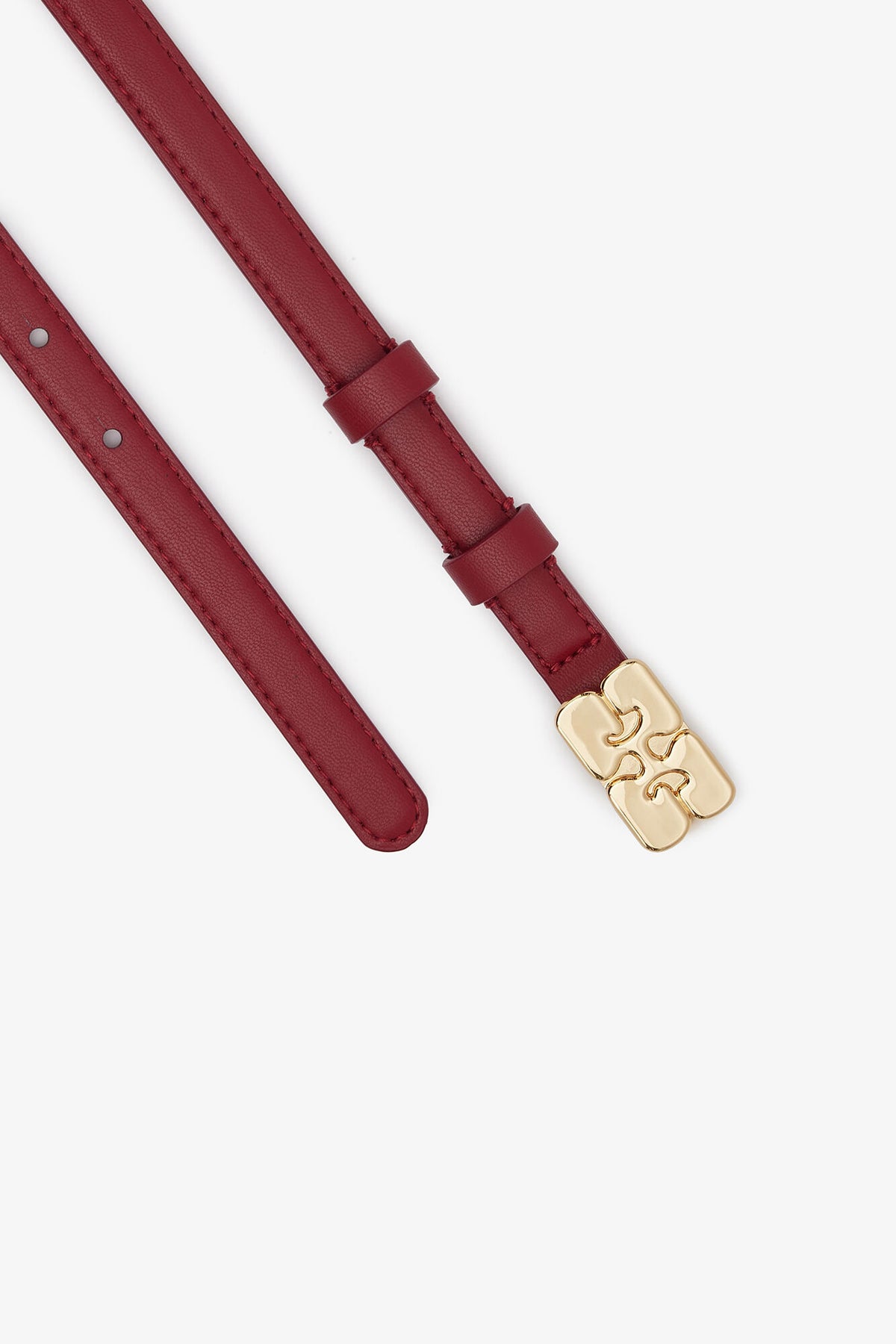Kat Belt Small in Red Patent