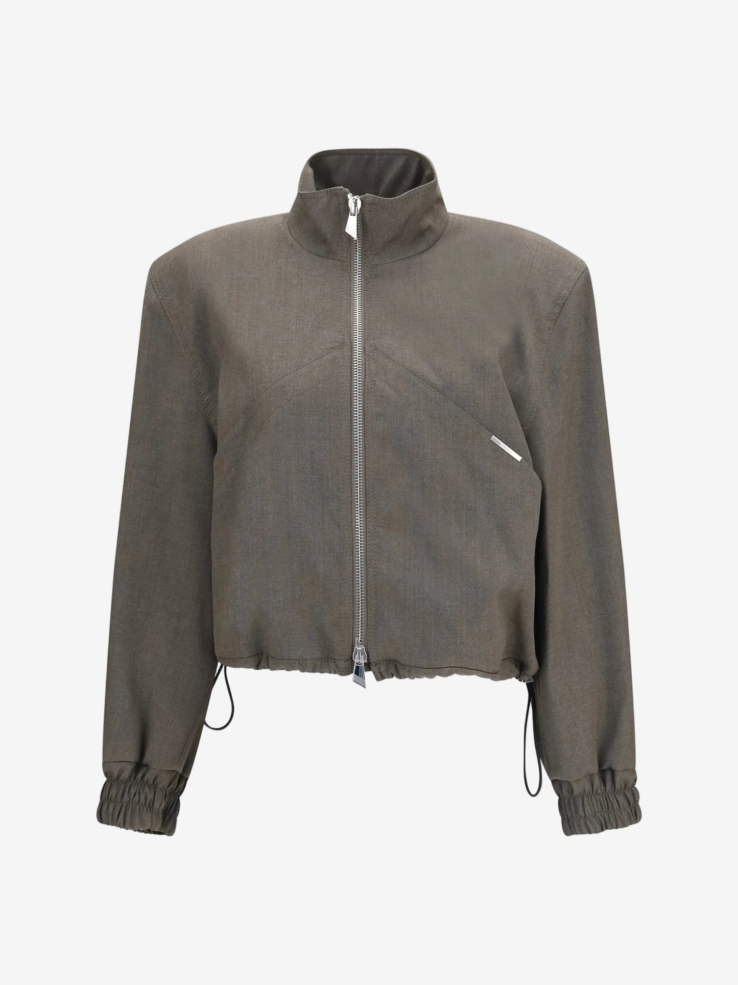The Attico GREY Jacket with sewn-in shoulder pads