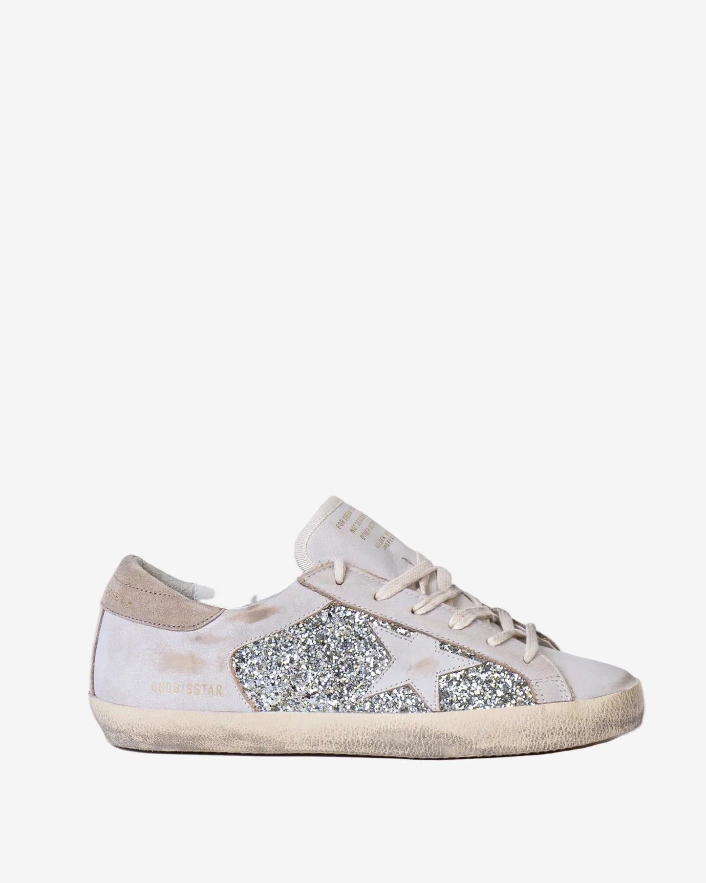 Golden Goose beige ‘Super-Star’ sports shoes