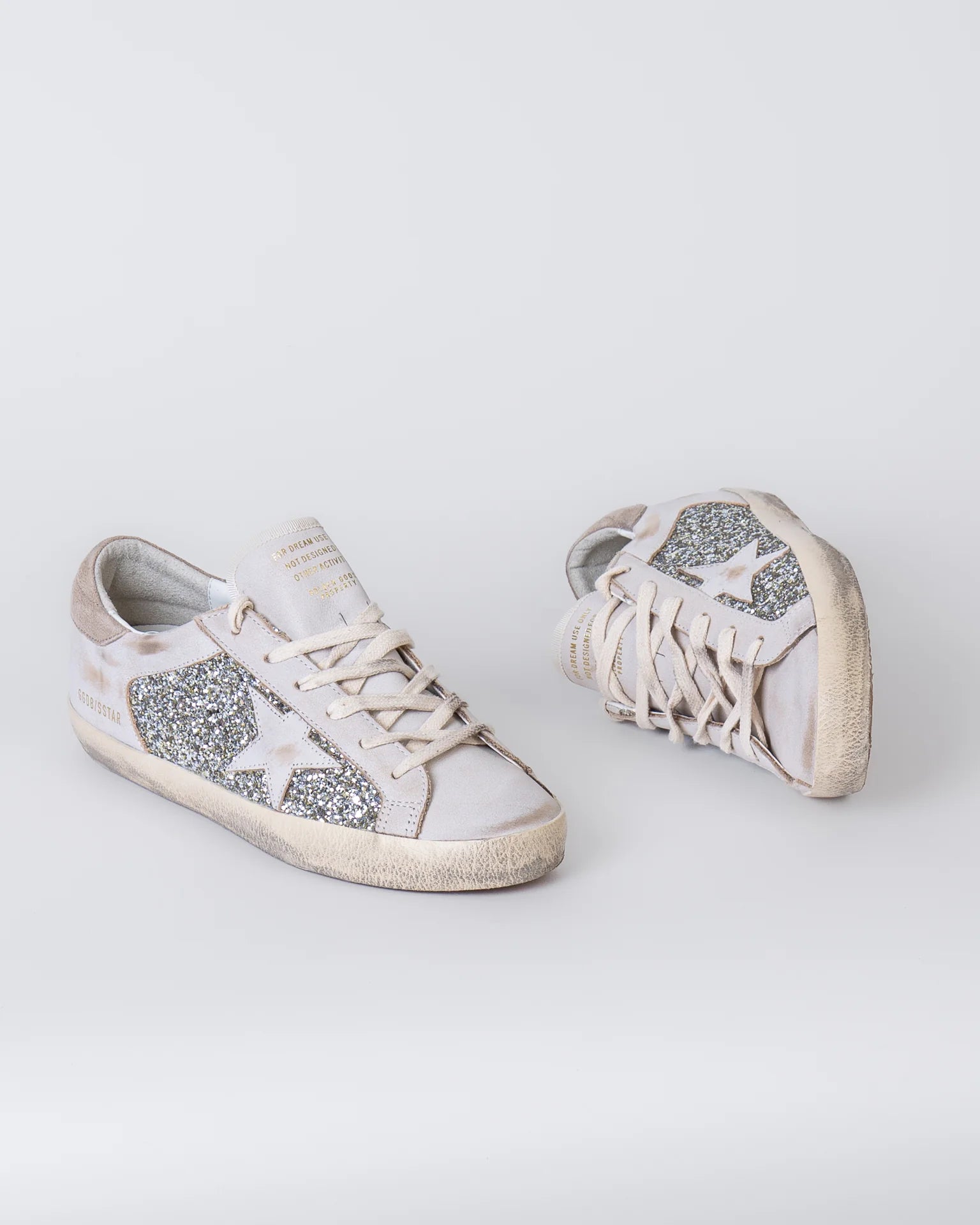 Golden Goose beige ‘Super-Star’ sports shoes