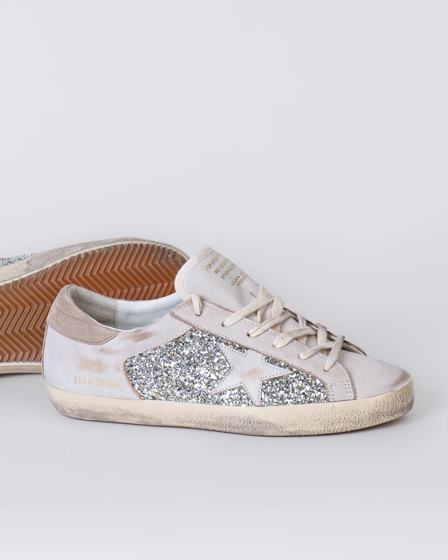 Golden Goose beige ‘Super-Star’ sports shoes