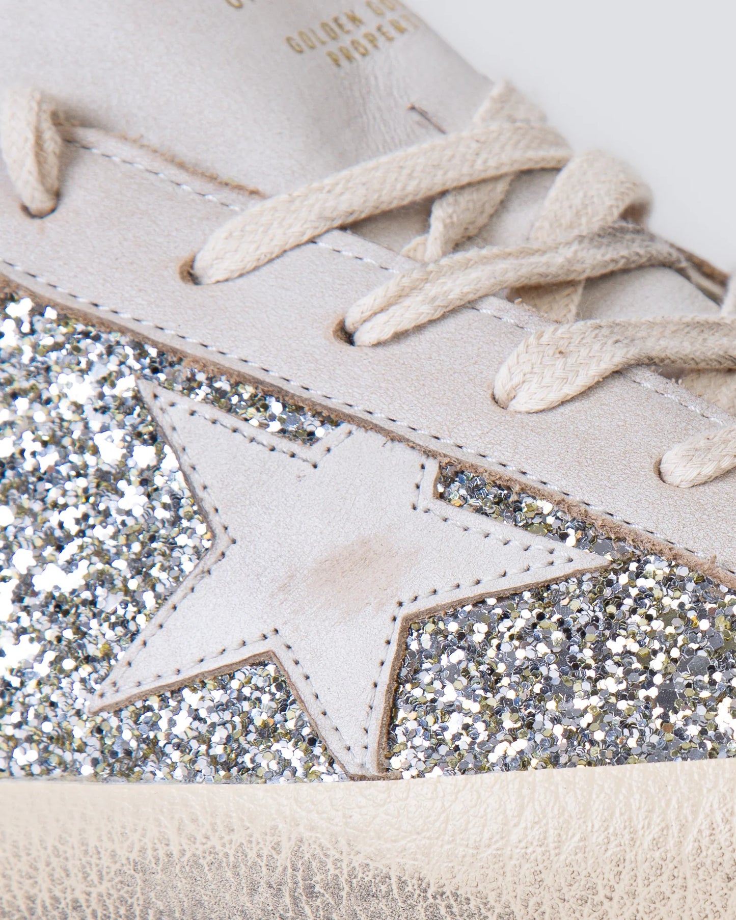 Golden Goose beige ‘Super-Star’ sports shoes