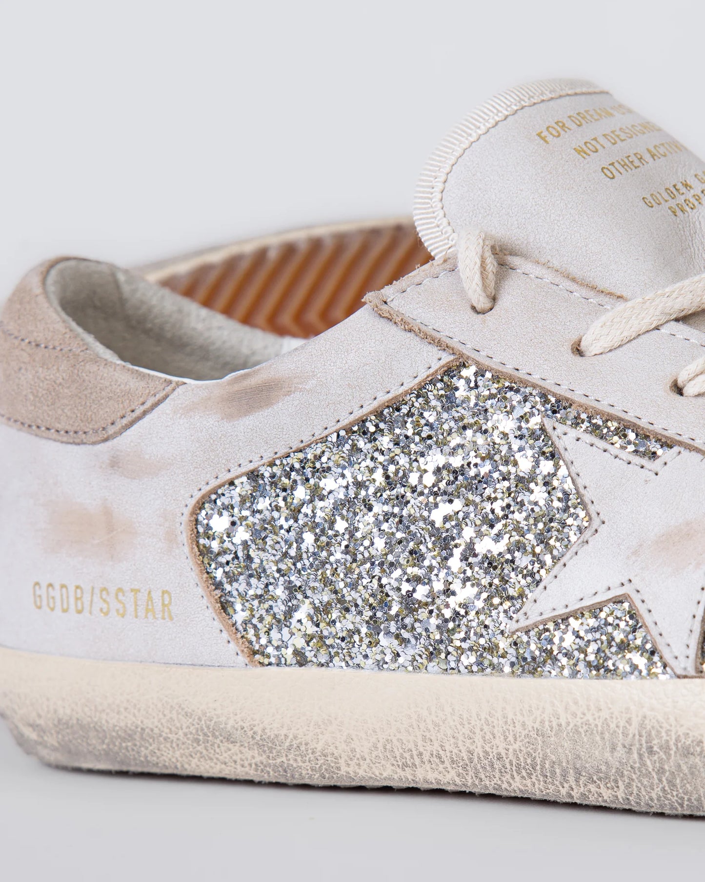 Golden Goose beige ‘Super-Star’ sports shoes