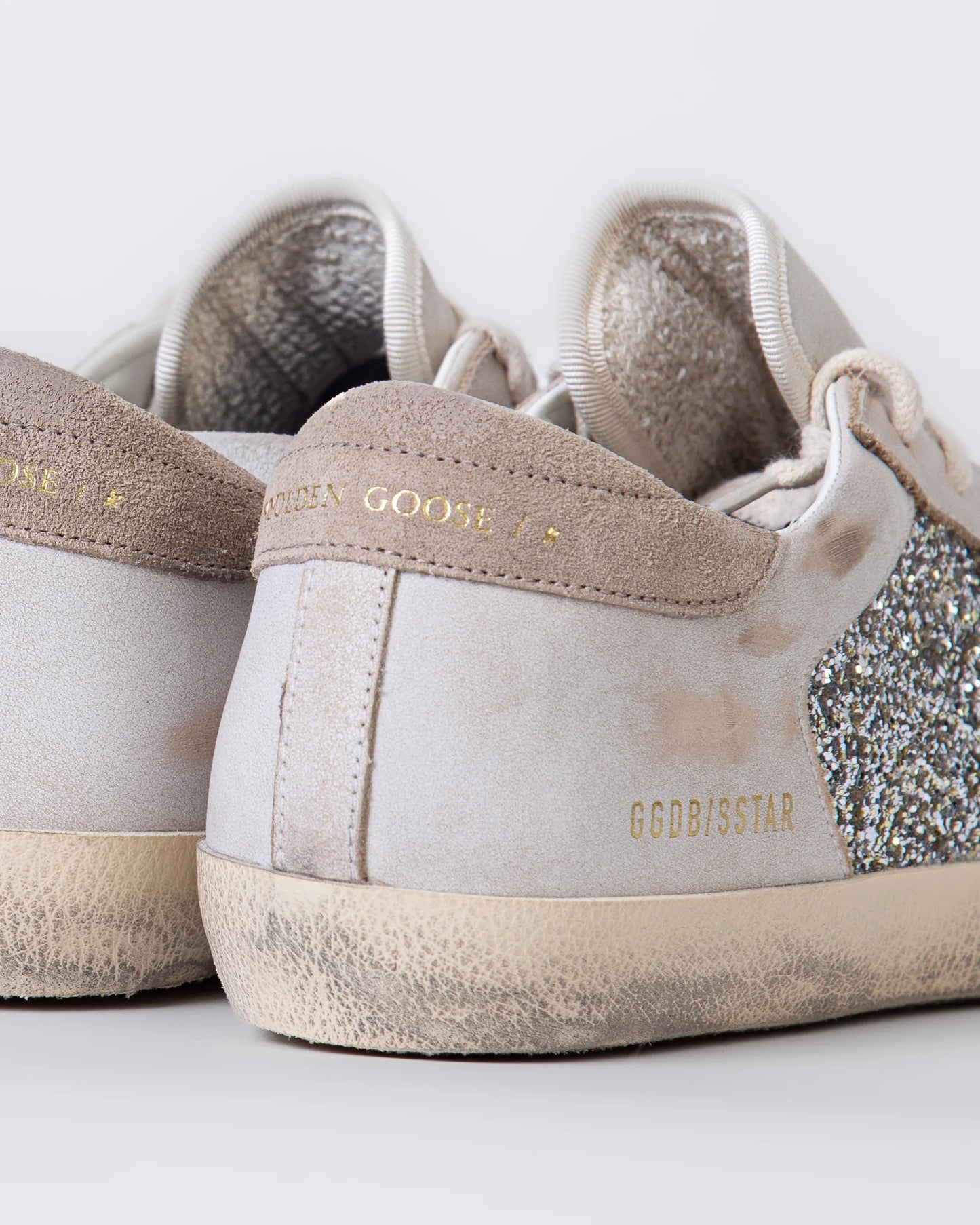Golden Goose beige ‘Super-Star’ sports shoes