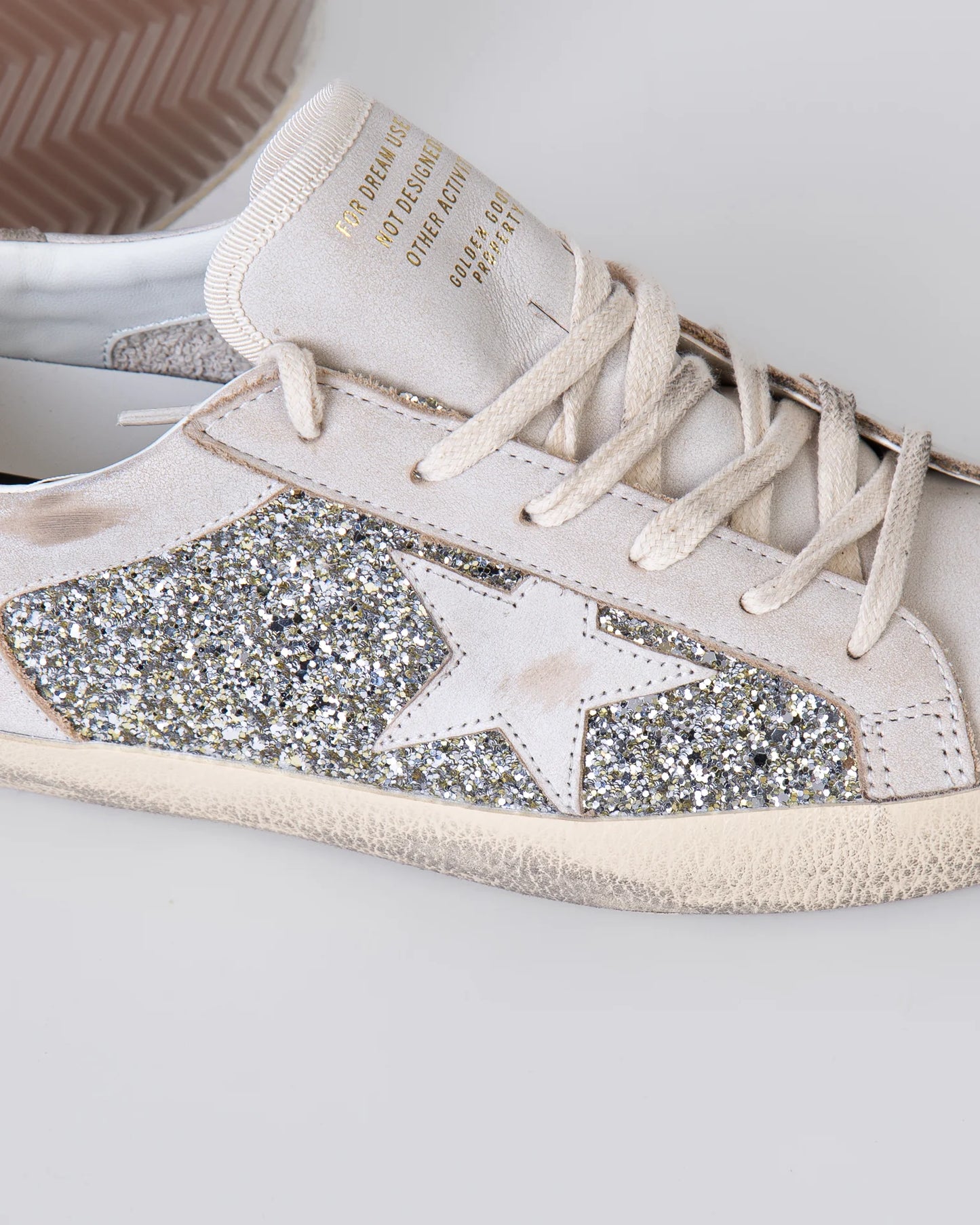 Golden Goose beige ‘Super-Star’ sports shoes