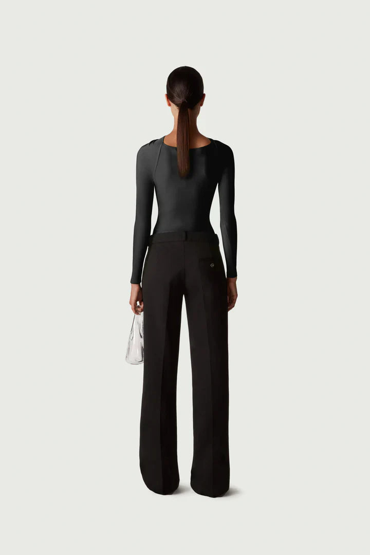TWISTED CUT-OUT JERSEY BODYSUIT
