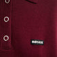 Slinky Knit Polo Burgundy