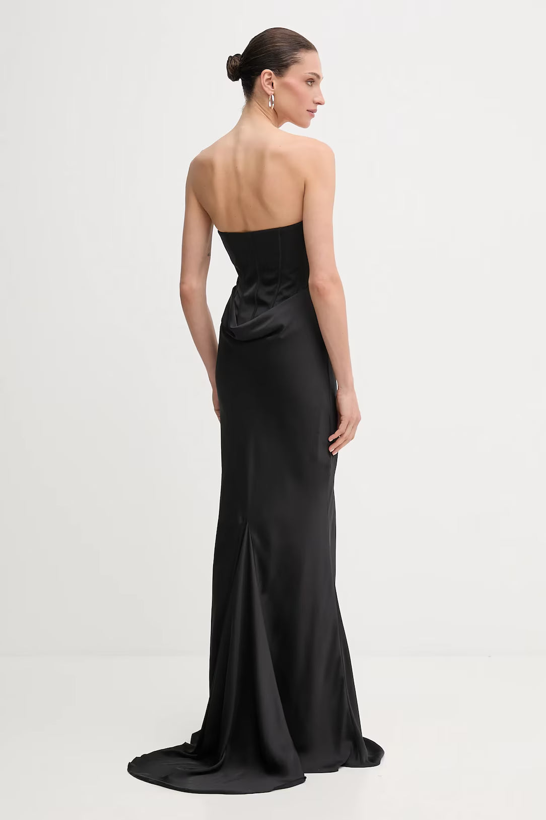 Satin Corset Maxi Dress