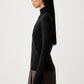 Mini Ribbed Merino Mock Neck