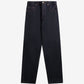 Black jeans on a light gray background