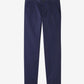 Navy blue pants on a white background