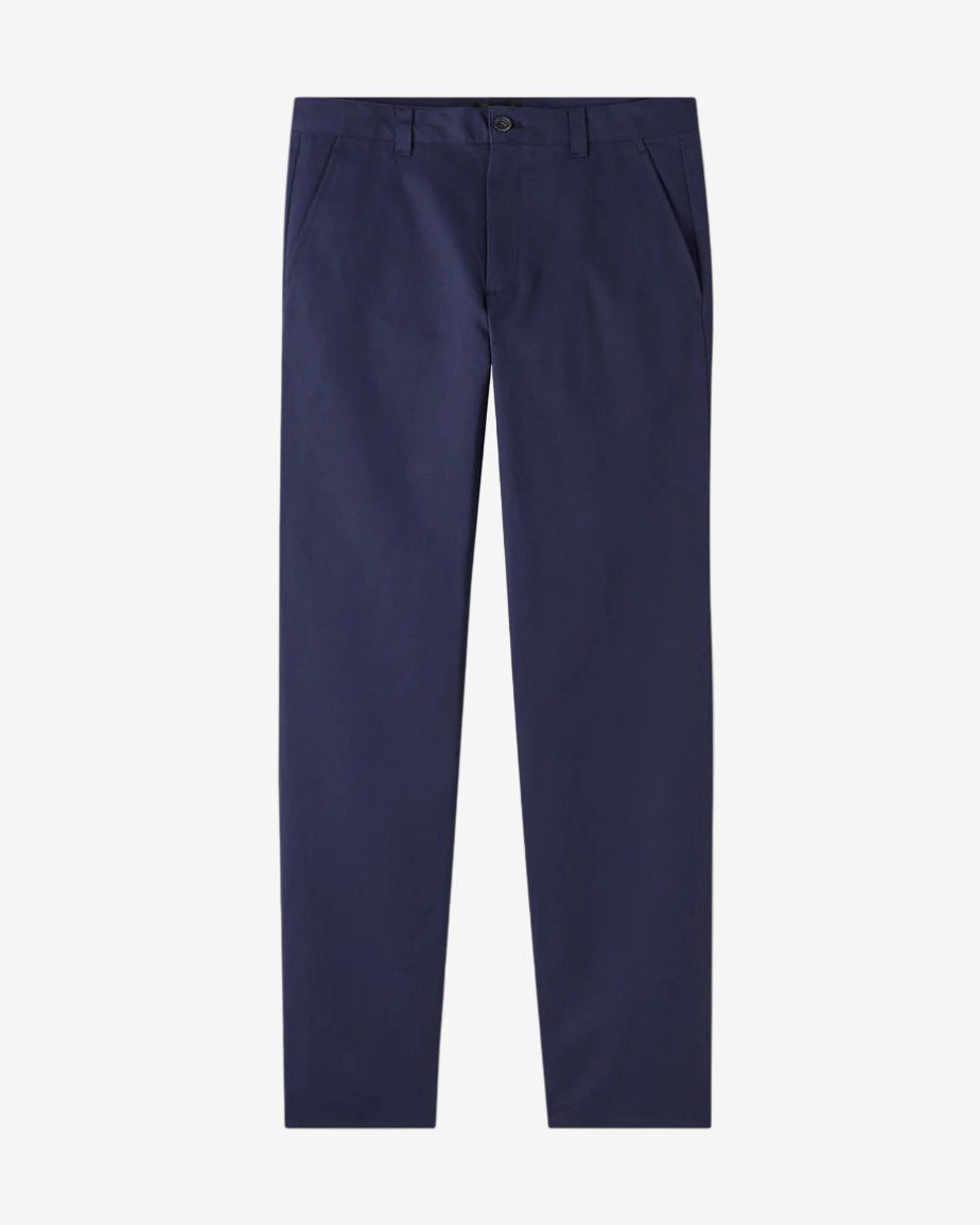 Navy blue pants on a white background